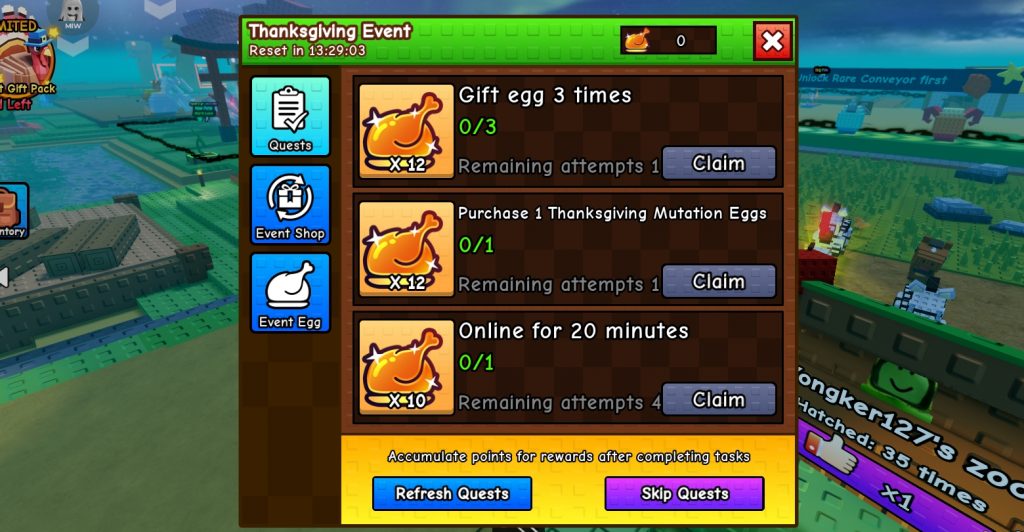 How to Get & Farm Turkey the Event Currency Build a Zoo Thanksgiving Update Guide