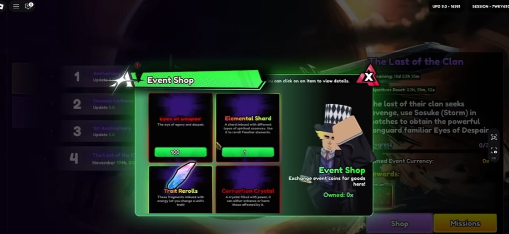 How to Get the Eyes of Despair Sasuke Familiar Fast Anime Vanguards Guide
