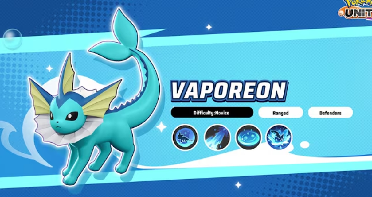 Pokémon Unite Vaporeon Skill Breakdown, How to Play, and Counter Guide!