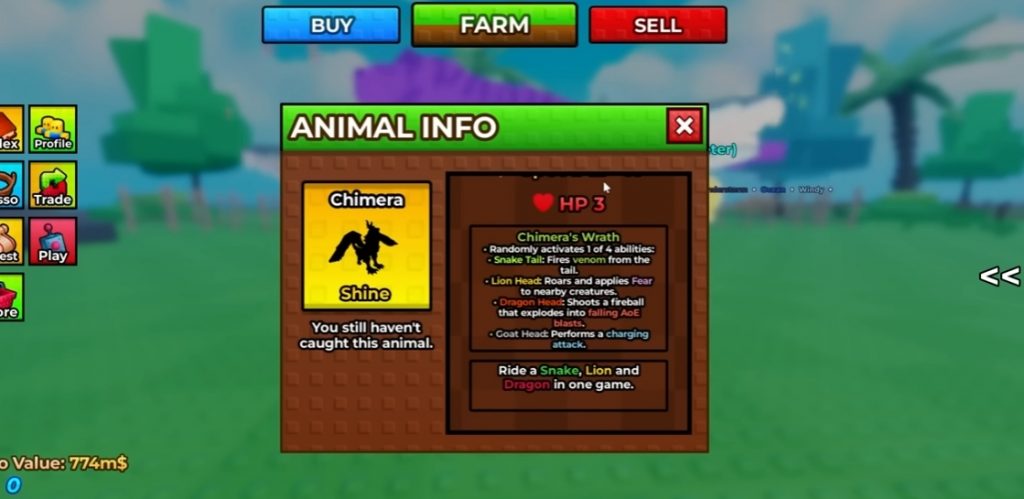 How To Catch the Chimera Pet Raise Animals Guide