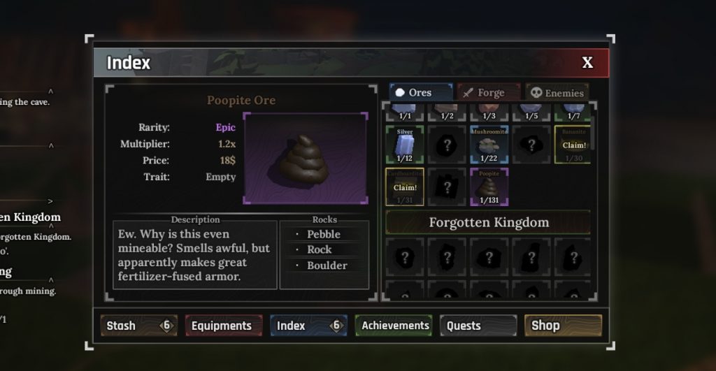 How to Farm Poopite Ore Fast & Easy in The Forge Guide