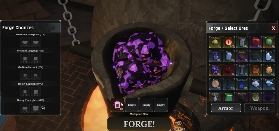 Crafting The Forge Guide, Ore Traits, Multipliers & Traits Explained!
