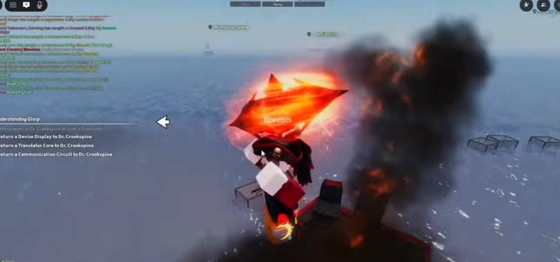 How to Find All Translator Parts Fisch Guide Translator Core, Device Display & Communication Circuit!