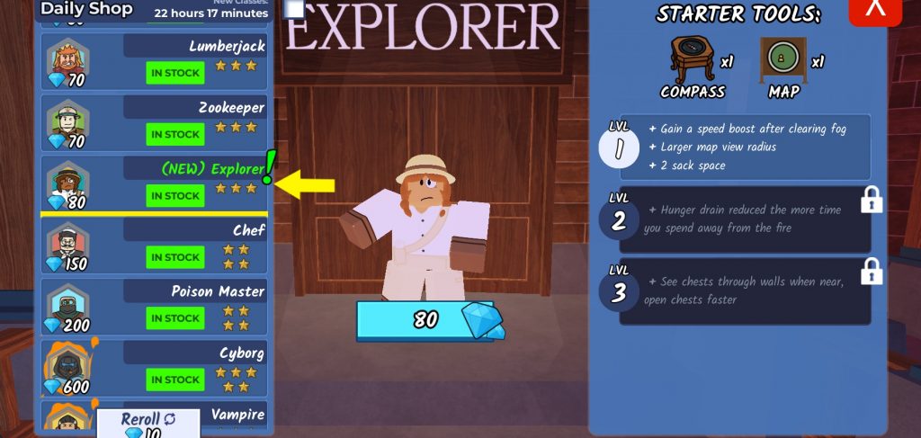 99 Nights in the Forest: Brute & Explorer Class Update Guide