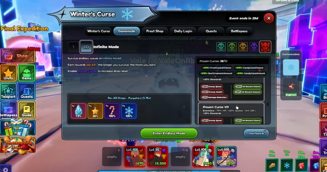 Anime Last Stand Winters Curse AFK Macro Max Difficulty Guide - Best Unit & How to Set Up!