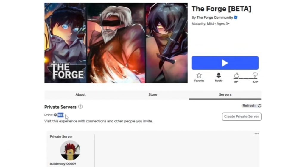 How to Get & Find Free Private Server The Forge Guide