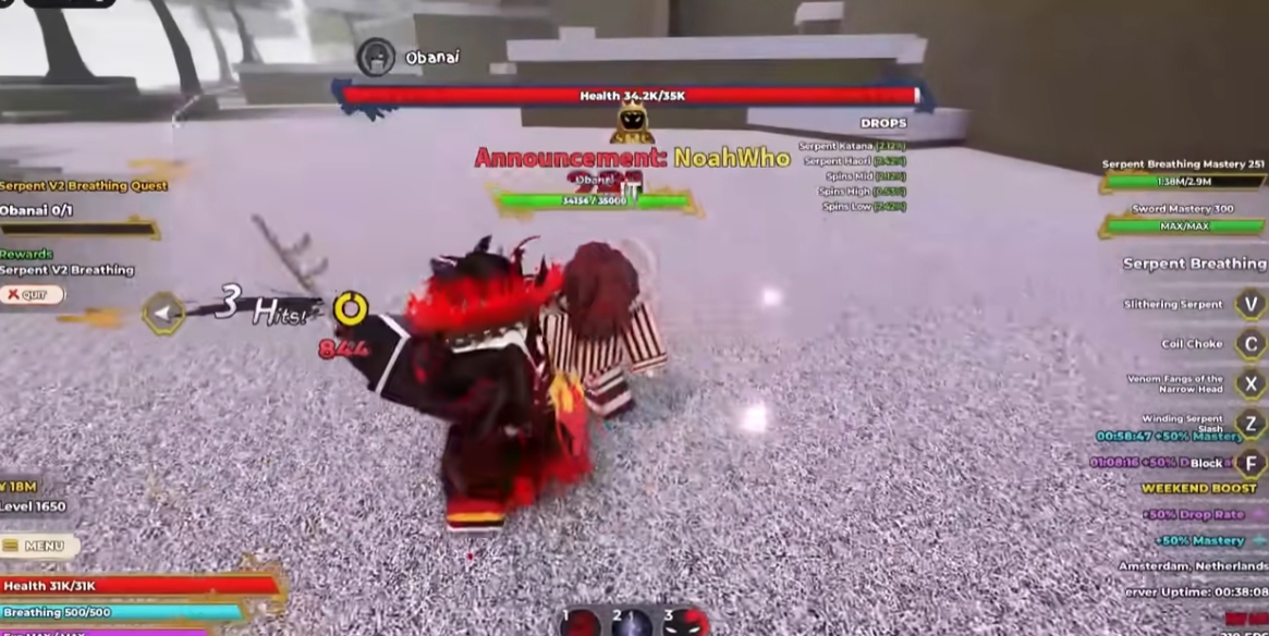 Weak Legacy 2 Serpent Breathing V2 Guide, How to Unlock, & Requirements!