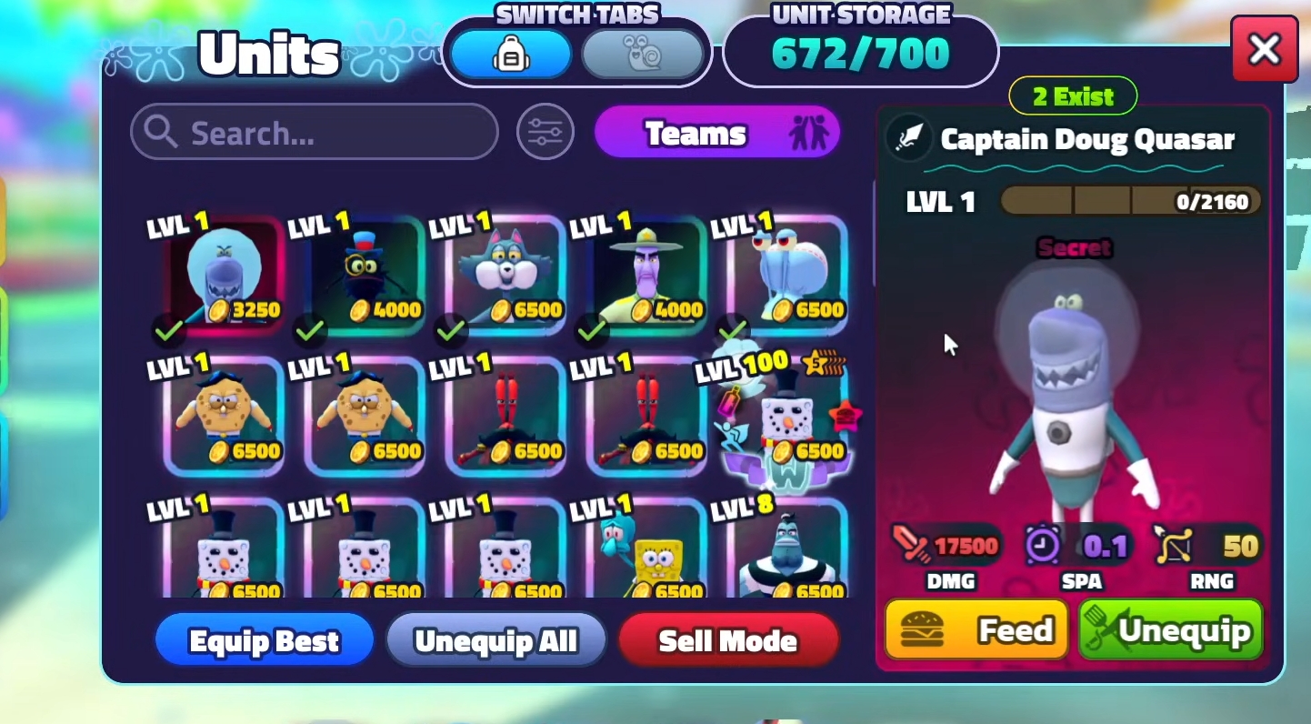 How to Get 3 Exclusive Units in SpongeBob Tower Defense Guide