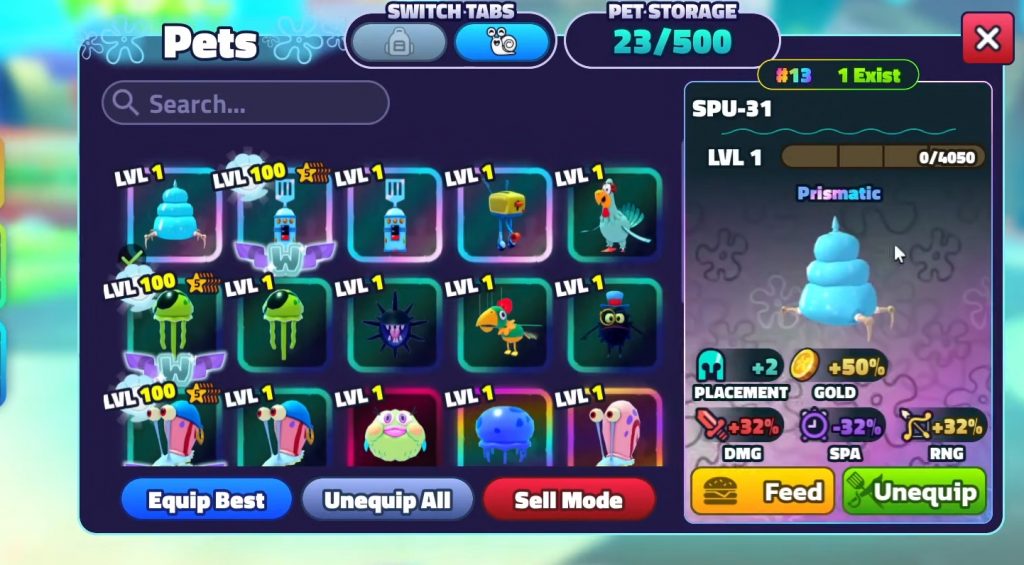 SpongeBob Tower Defense