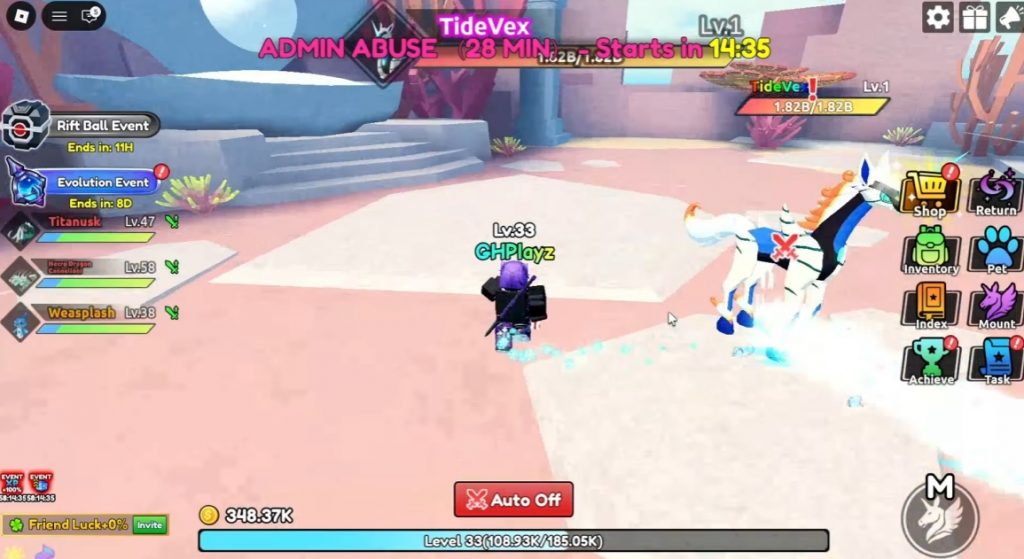 Tidevex Boss Location Catch a Monster Guide!