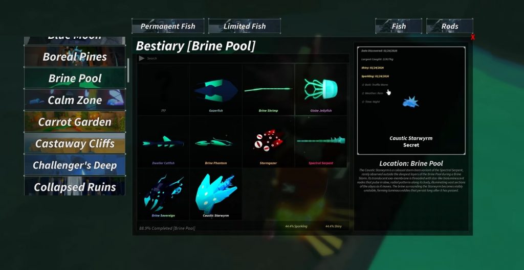 Brine Storm Update Fisch Roblox Guide: Event, Fish List, Location