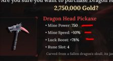Dragon Head Pickaxe The Forge Guide, How to Obtain!
