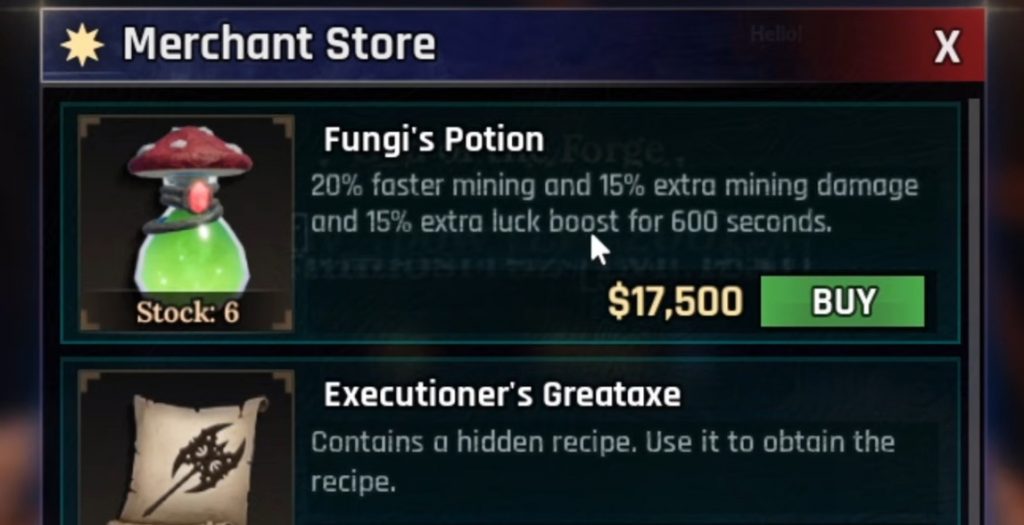 Fungi Potion The Forge Guide, How to Get!
