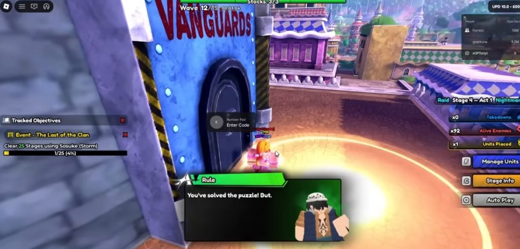 How to Clear the New Raid Act 1 & Act 2 in Anime Vanguards