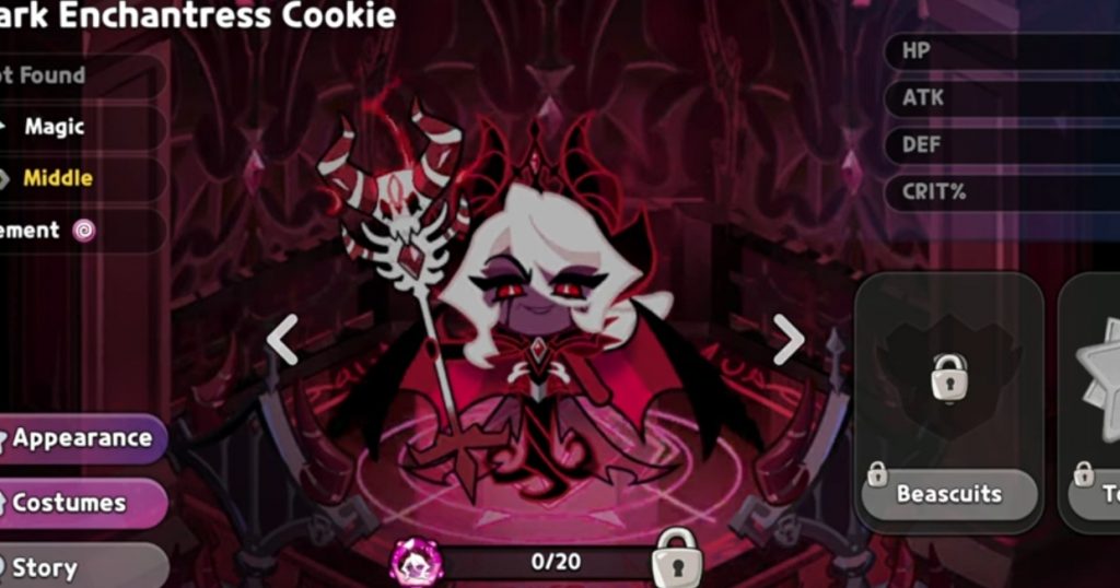 Dark Enchantress Cookie Run Kingdom Guide, Best Toppings, Builds, and Teams