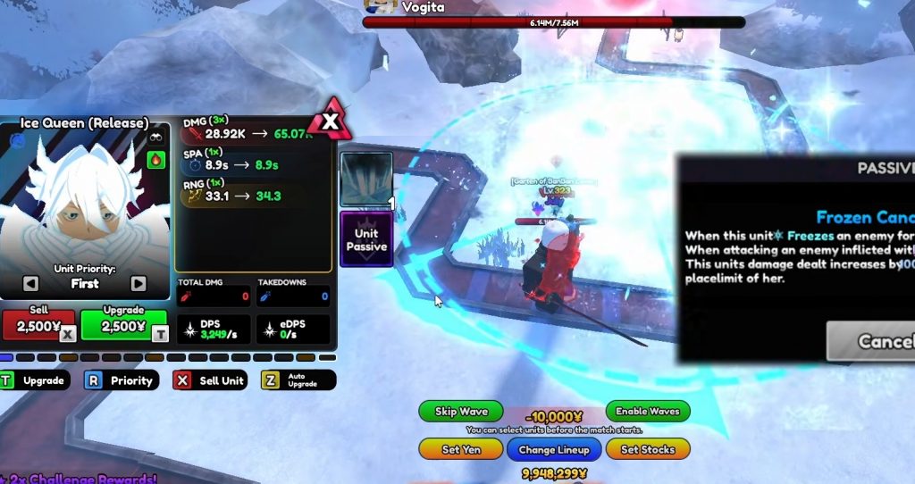 Anime Vanguards Rukia Ice Queen Abilities & Passive Explains Guide, Is She Good?