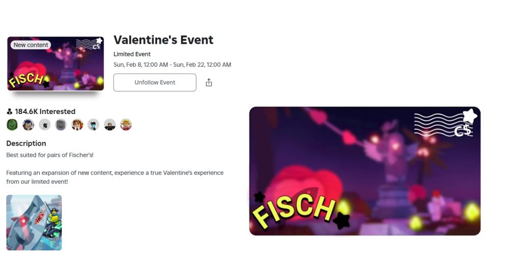 Fisch Valentine Event Update Leaks, Release Time & What is Coming!
