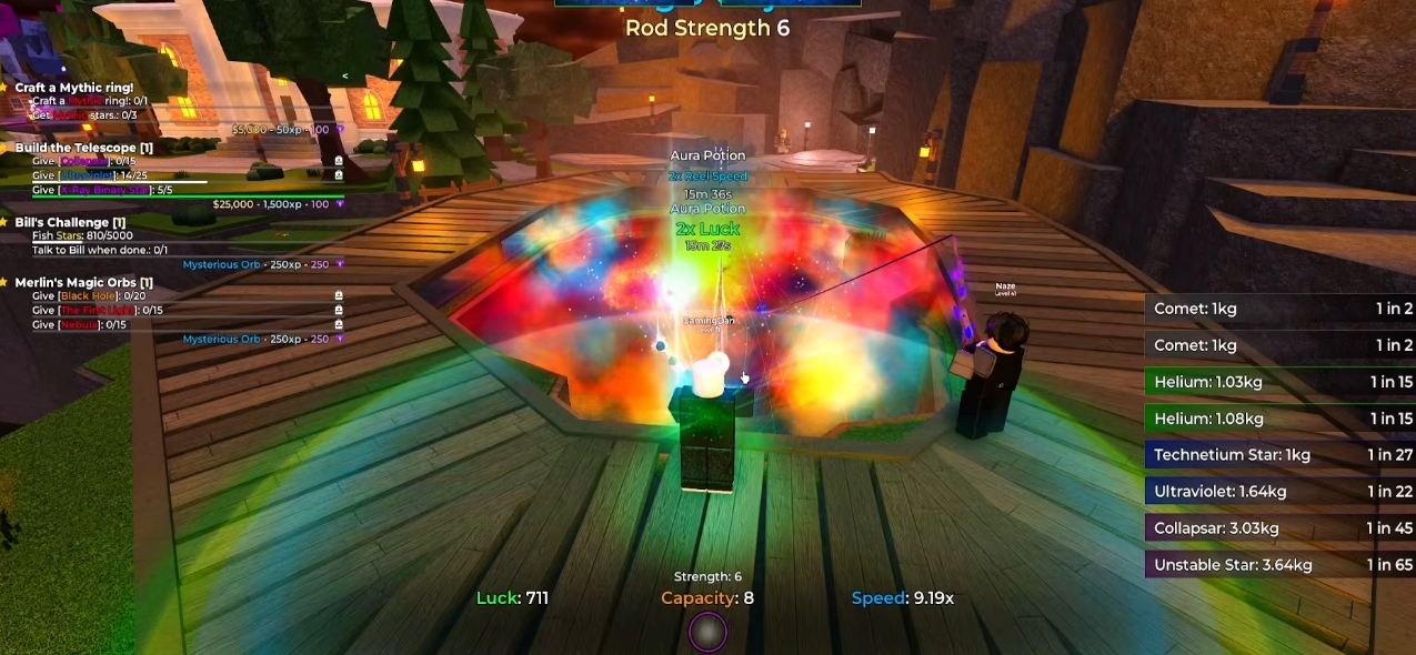 Frozen Flame Rod Star Fishing Guide, How to Obtain