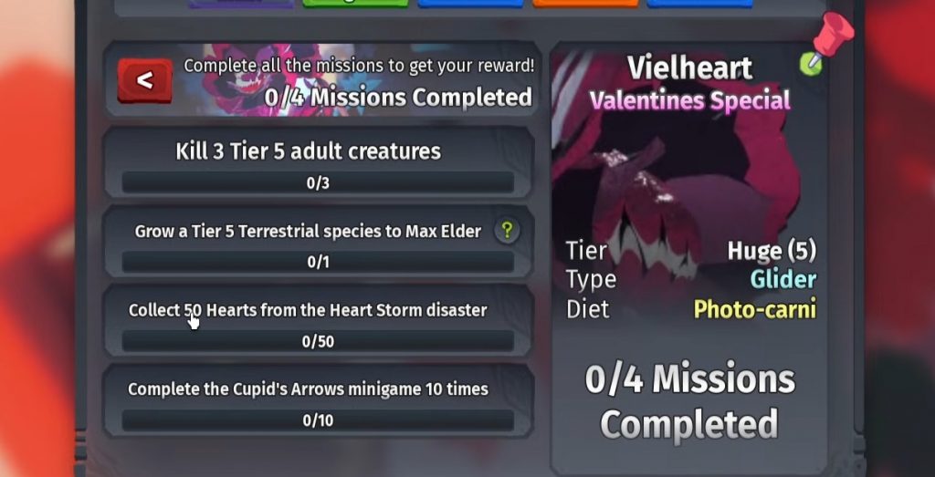 Veilheart & Vesprite Valentine’s Event 2026 Creatures of Sonaria Guide