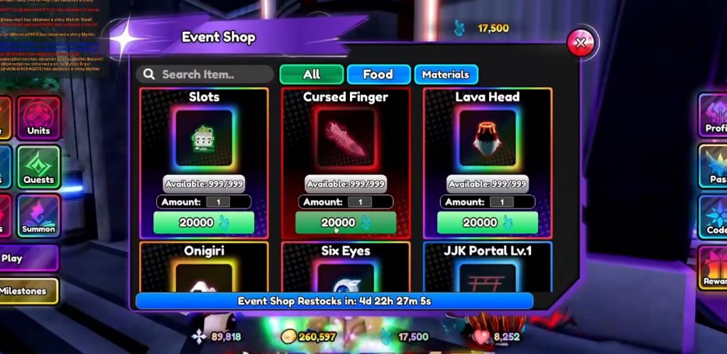 Anime Paradox JJK Update Guide, All New Unit & More!