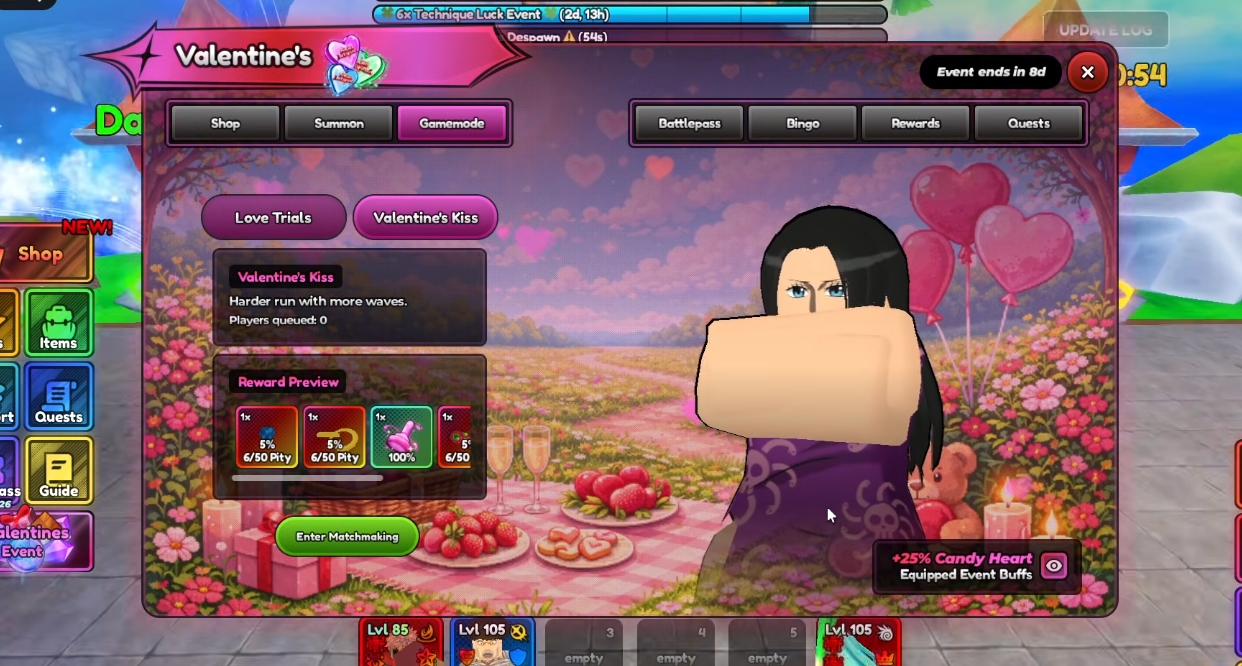 Best Unit to Beat Valentine Kiss Event in Anime Last Stand Solo 1 Unit Strategy