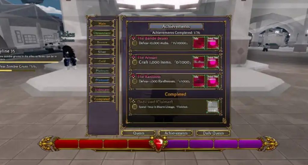 All Titles Bizarre Lineage Guide and How to Unlock Them!