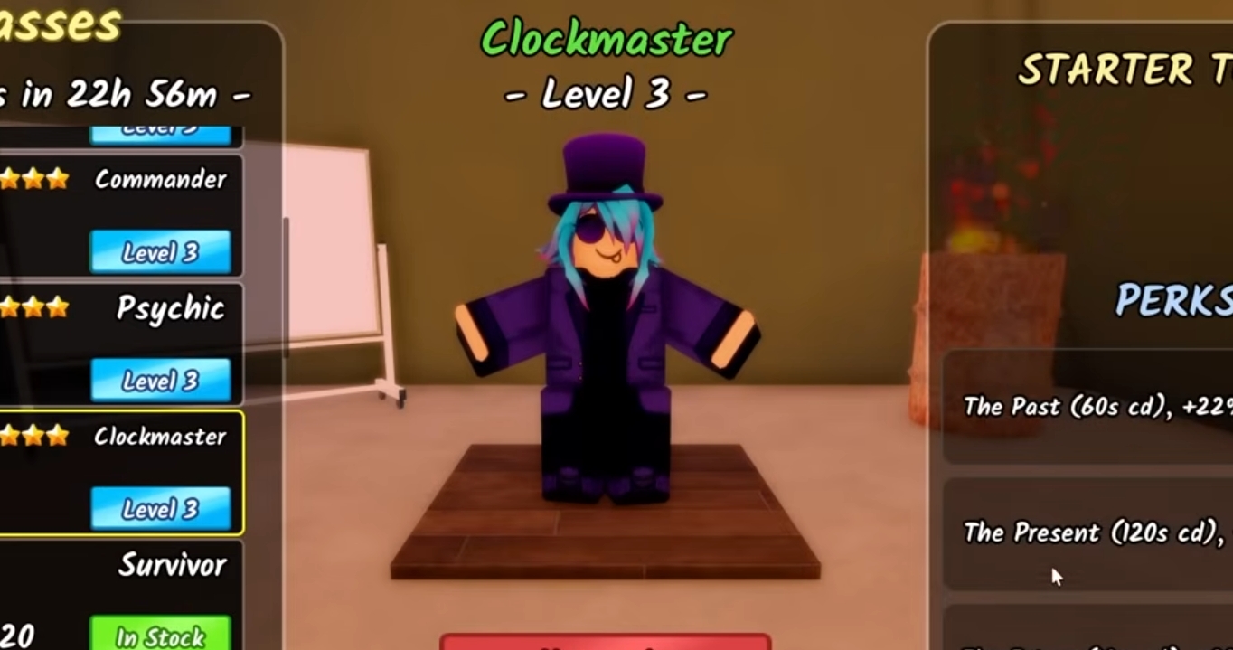 Clockmaster Class Guide in Survive the Apocalypse & How to Get!