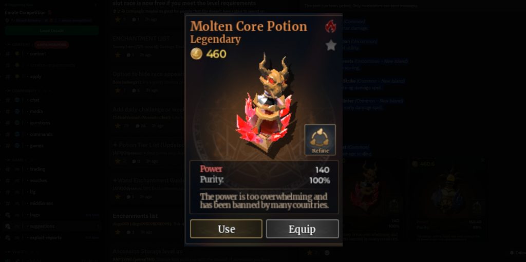 Wizard Alchemy Potion Tier List, Best Potions to Use in Sea 2