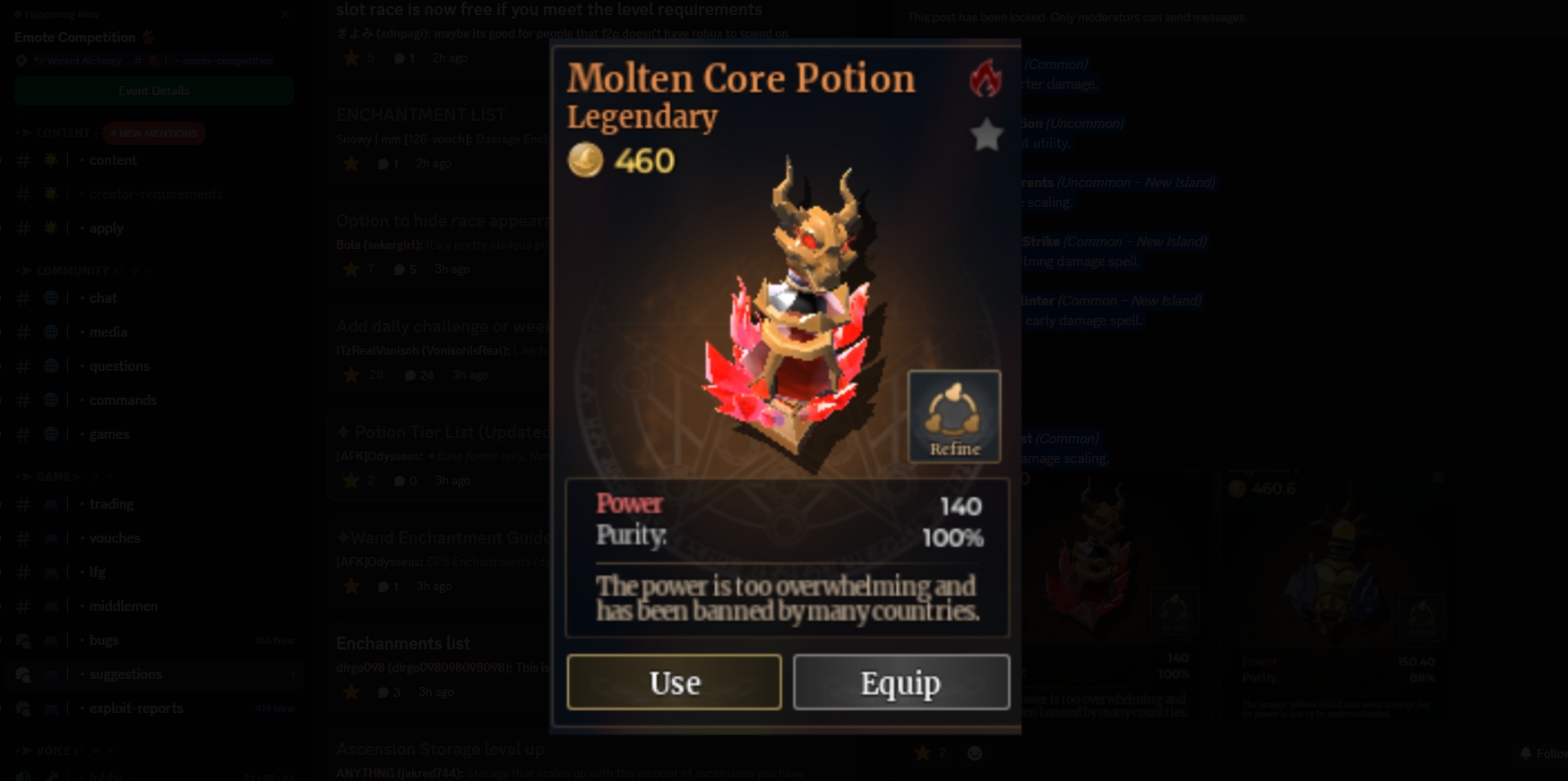Wizard Alchemy Potion Tier List, Best Potions to Use in Sea 2