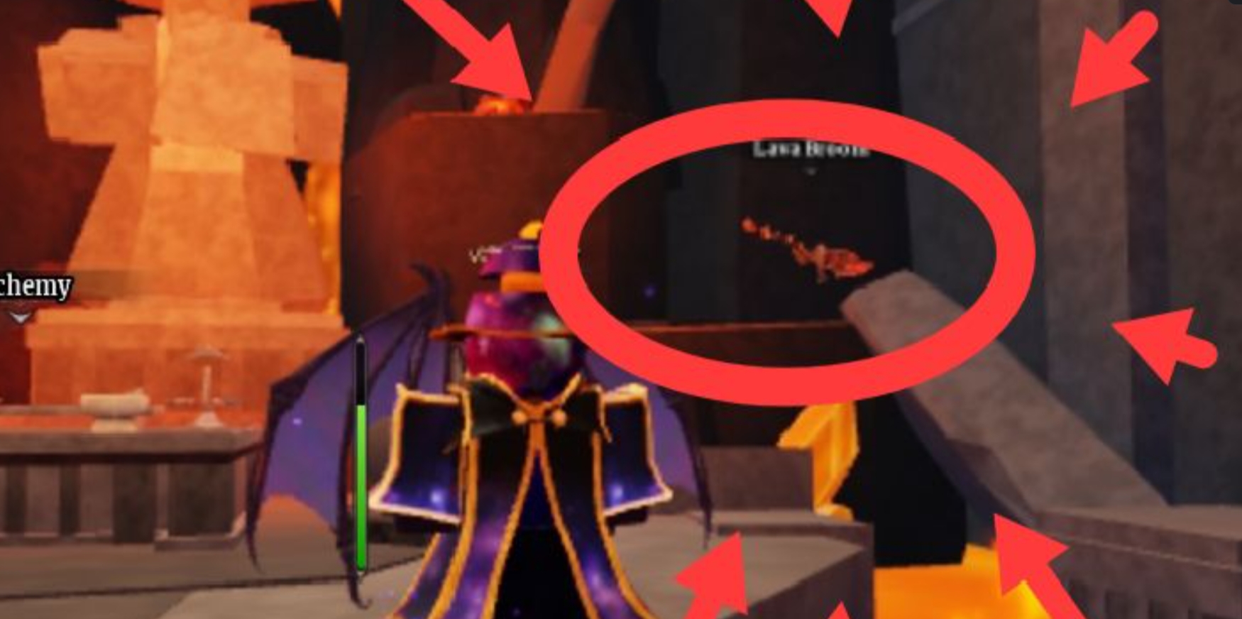 Lava Broom Location Guide in Wizard Alchemy
