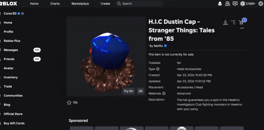 How to Get H.I.C Dustin Cap in The Block (Roblox) – Stranger Things Event Guide