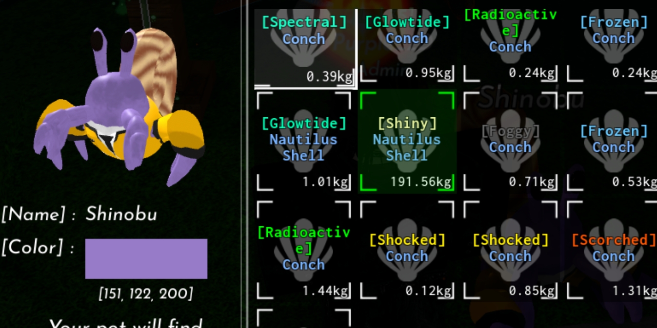 Hermit Crab Stats Shells Roblox Guide Explained
