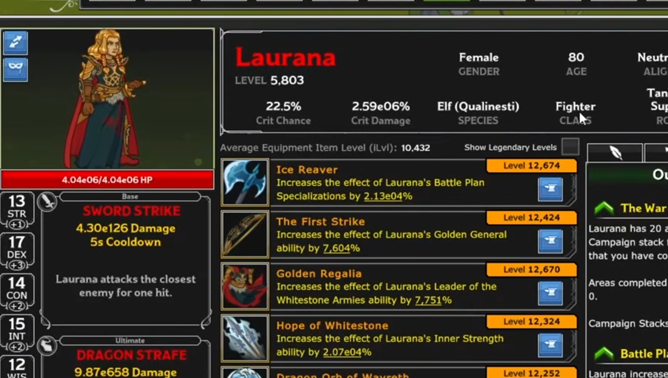 Laurana Idle Champions Beginner Guide – Skills, and How to Use Her