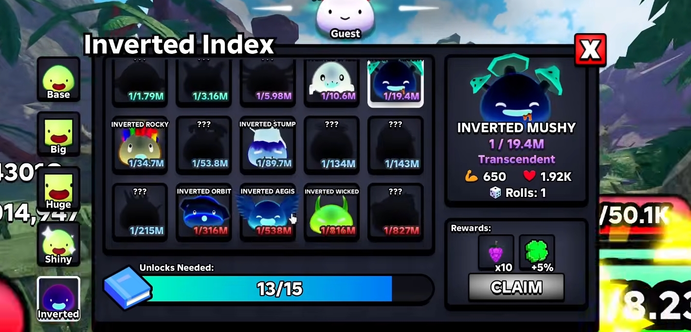 Fastest Method To Get Inverted Slimes in Slime RNG Guide!