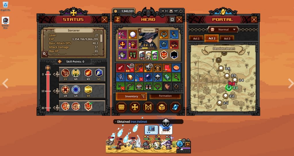 TBH: Task Bar Hero