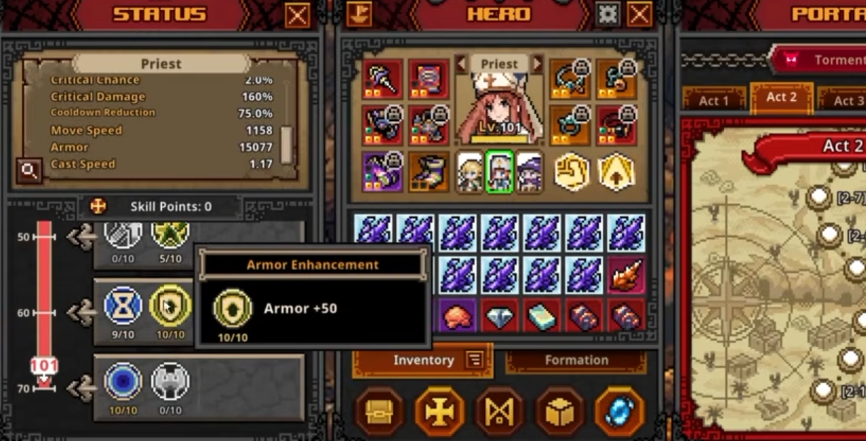 Task Bar Heroes Priest Build Guide – Best Endgame Support Build!