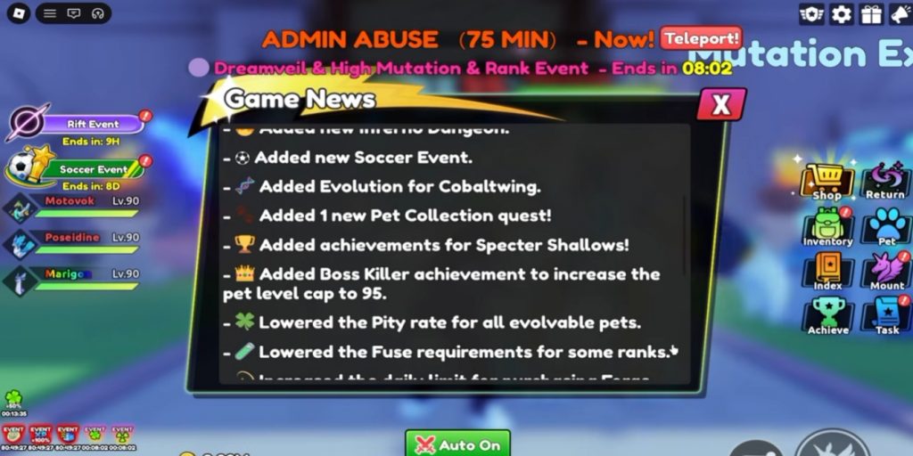 Catch a Monster Update 0.36 Guide: Inferno Dungeon, Crystal Wing Evolution, Soccer Event, and New Codes!