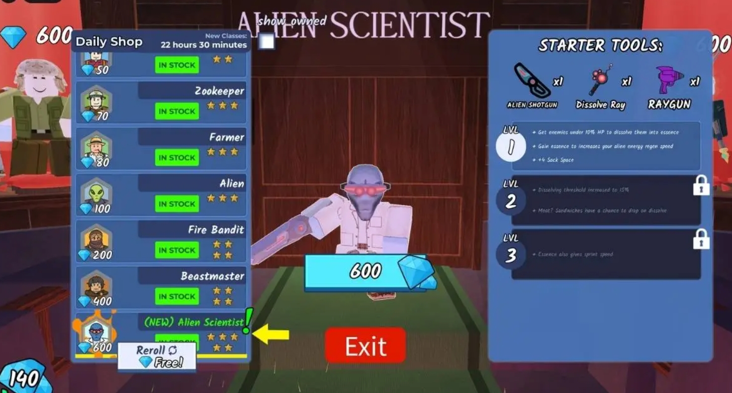 Alien Scientist Guide in 99 Nights in the Forest – How to Unlock, Perks, and Starting Equipment