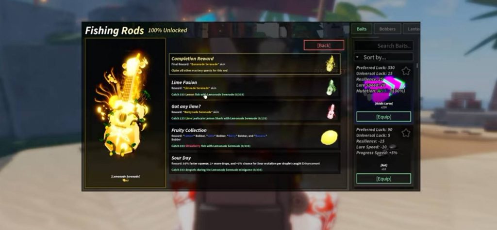 Fisch Lemonade Serenade Mastery Guide: How to Unlock Every Skin, Bobber, and Reward
