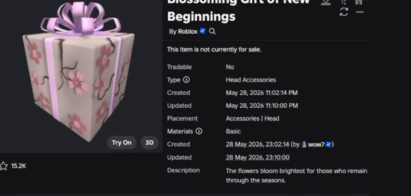 How to Unlock and Open the Blossoming Gift of New Beginnings in Roblox Guide