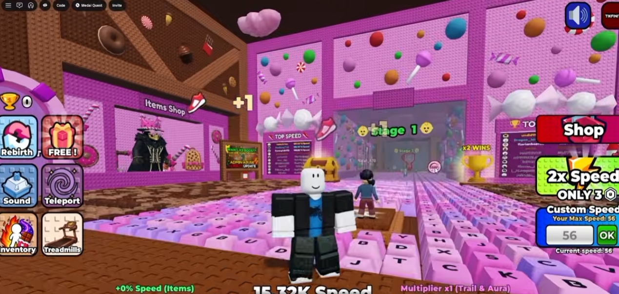 How to Enable and Use TikFinity in +1 Speed Keyboard Escape Roblox Guide