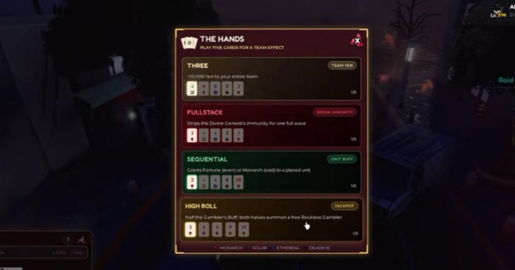 Anime Vanguards Free Hakari Reckless Gambler Guide!