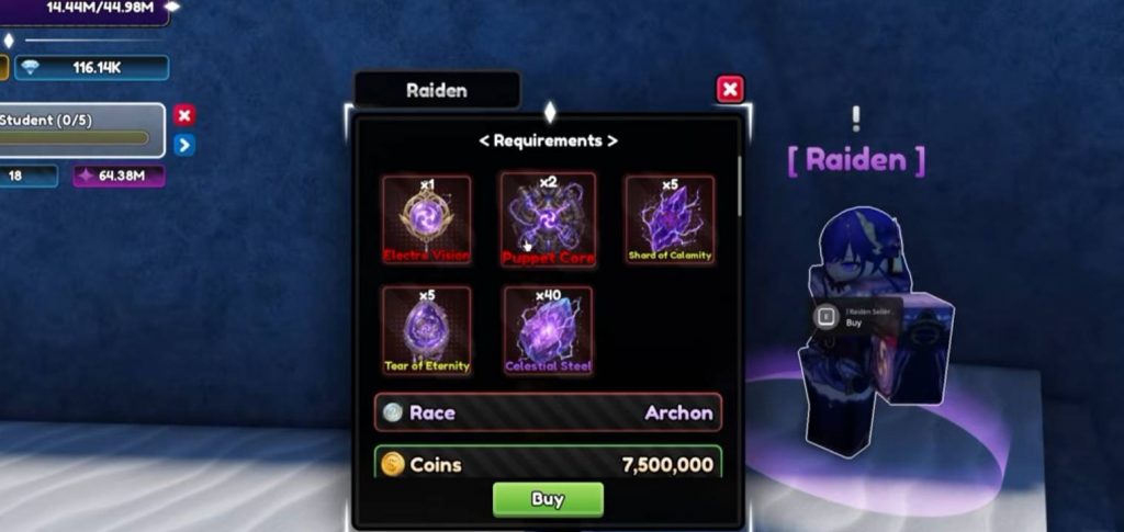 How to Get Raiden Sword and Complete Its Mastery in Lineage Piece Roblox