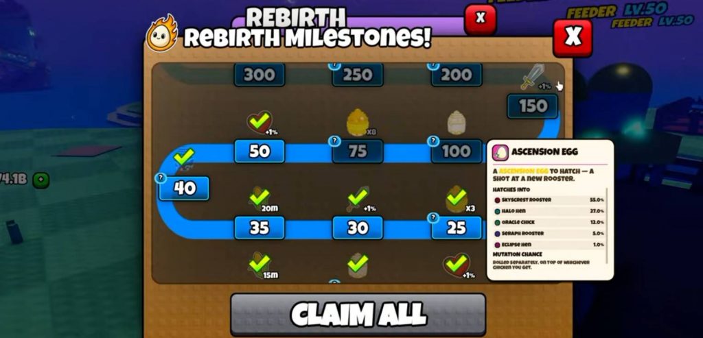 How to Use the New Ascension Egg in Grow A Chicken Fighter Guide