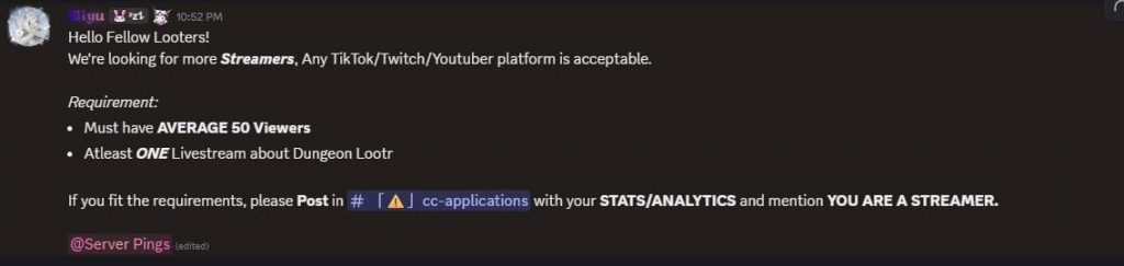 How to Become a Dungeon Lootr Streamer and Apply Guide
