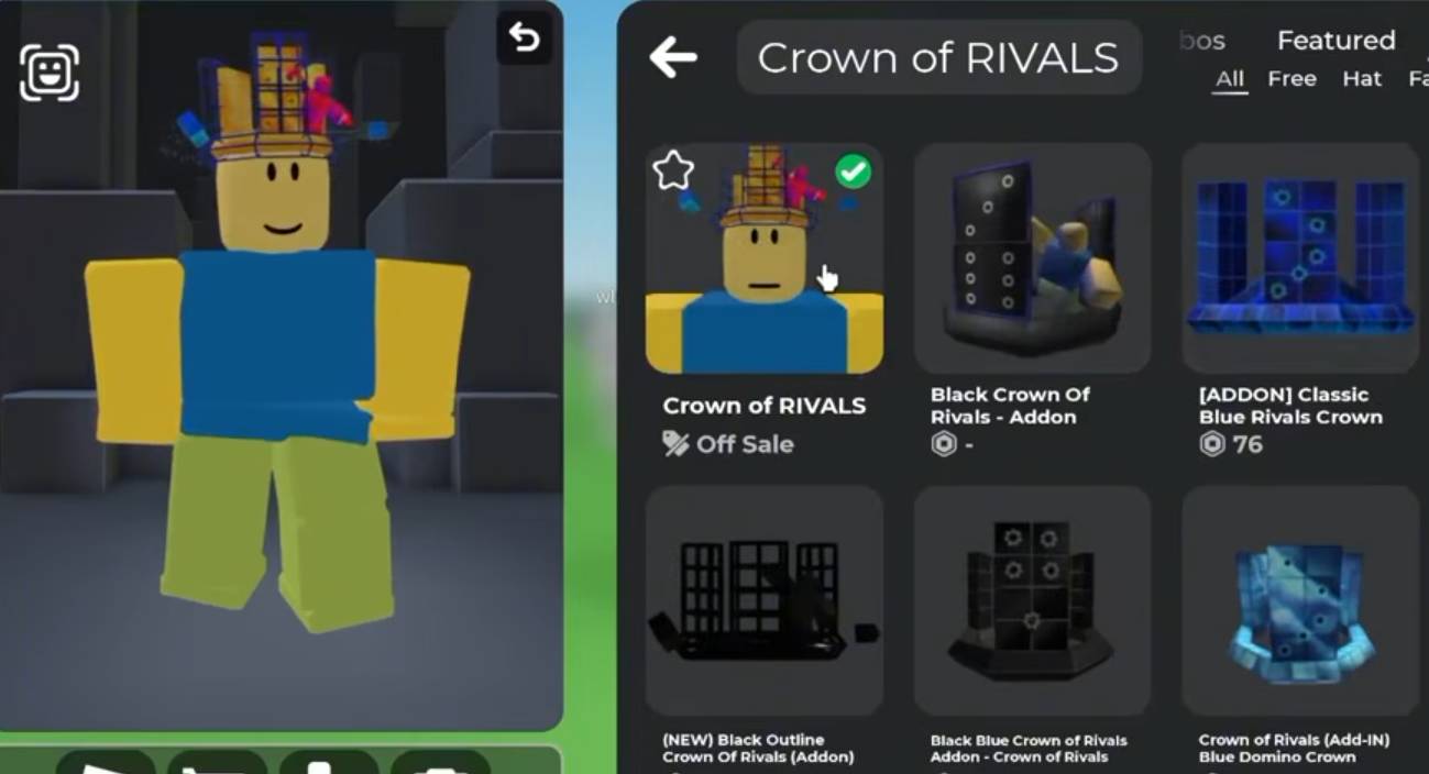 How to Turn Crown of Rivals Into a Domino Crown in Roblox Guide