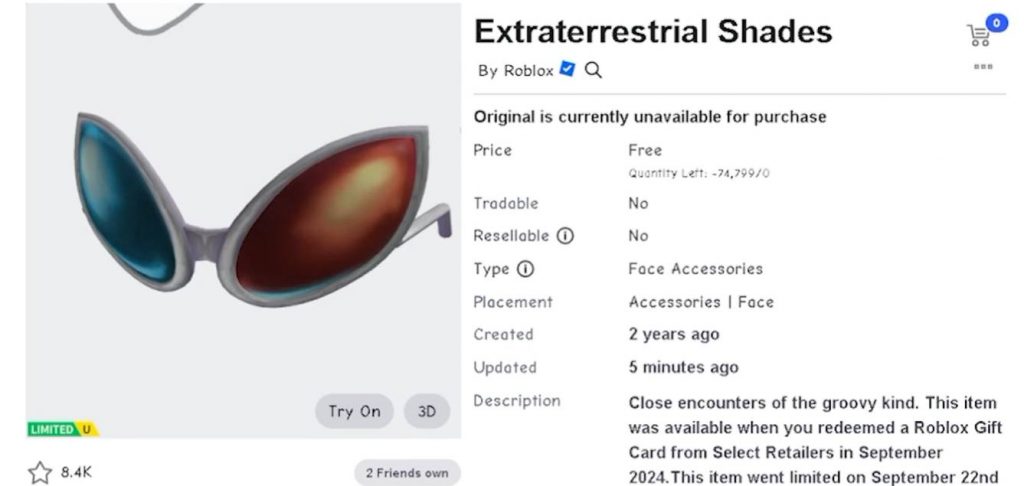 4 New Limited Gift Card Items in Roblox Guide!