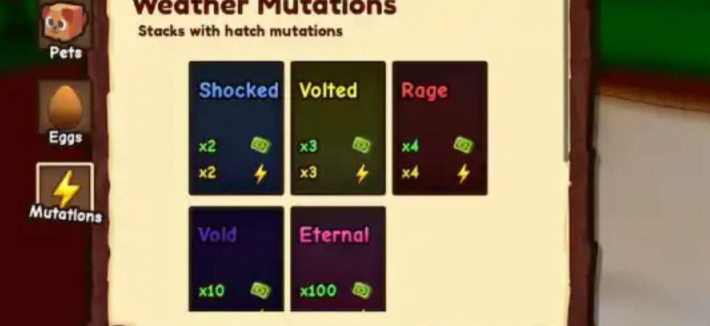 Ride a Pet Mutations Guide How to Get & What Each Does!