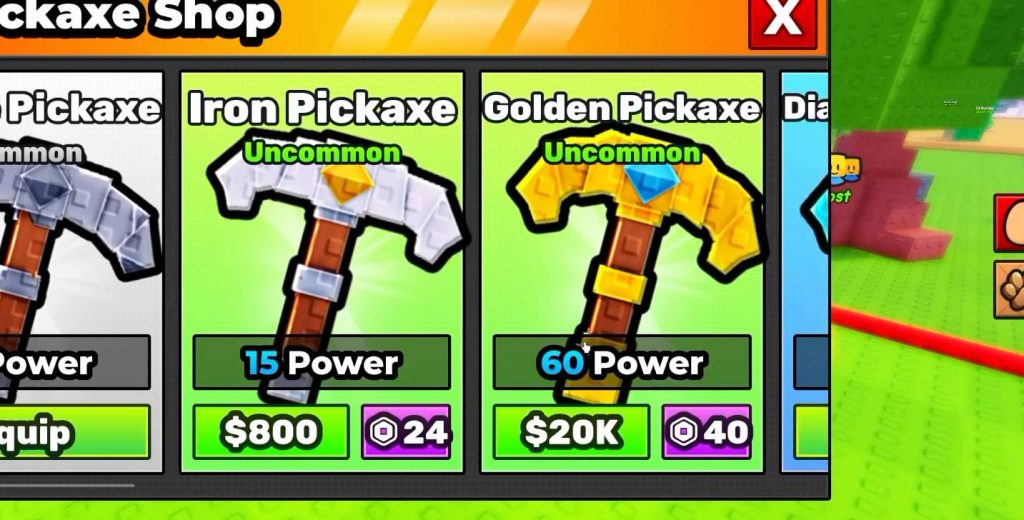 Break and Steal an Egg Pickaxes Guide!