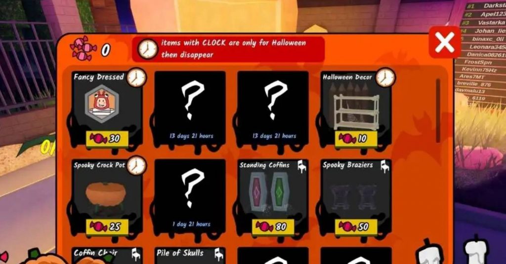 99 Nights in the Forest Trick or Treat Event Guide: Costumes, Candy, and Rewards